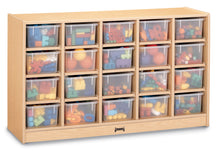 Load image into Gallery viewer, MapleWave® 20 Cubbie-Tray Mobile Storage - with Clear Trays - MMEE Distributors