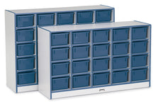 Load image into Gallery viewer, Rainbow Accents® 25 Cubbie-Tray Mobile Storage - without Trays - Navy - MMEE Distributors