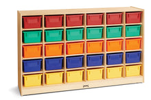 Load image into Gallery viewer, Jonti-Craft® 30 Cubbie-Tray Mobile Storage - with Clear Trays - MMEE Distributors