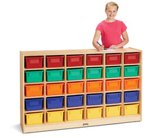 Load image into Gallery viewer, Jonti-Craft® 30 Cubbie-Tray Mobile Storage - with Colored Trays - MMEE Distributors