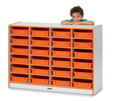 Load image into Gallery viewer, Rainbow Accents® 24 Paper-Tray Mobile Storage - with Paper-Trays - Orange - MMEE Distributors