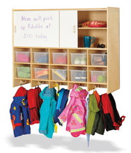 Load image into Gallery viewer, Jonti-Craft® 10 Section Wall Mount Coat Locker with Storage – with Colored Cubbie-Trays - MMEE Distributors