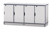 Load image into Gallery viewer, Rainbow Accents® Stacking Lockable Lockers - Triple Stack - Navy - MMEE Distributors