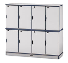 Load image into Gallery viewer, Rainbow Accents® Stacking Lockable Lockers - Triple Stack - Teal - MMEE Distributors
