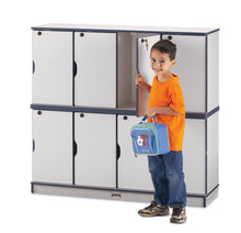Load image into Gallery viewer, Rainbow Accents® Stacking Lockable Lockers - Triple Stack - Orange - MMEE Distributors