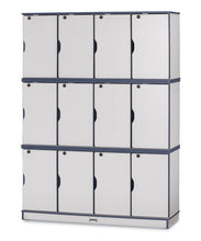 Load image into Gallery viewer, Rainbow Accents® Stacking Lockable Lockers - Triple Stack - Green - MMEE Distributors