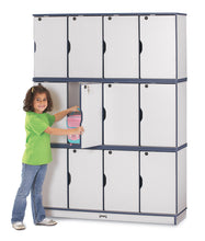 Load image into Gallery viewer, Rainbow Accents® Stacking Lockable Lockers - Triple Stack - Teal - MMEE Distributors