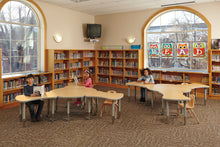 Load image into Gallery viewer, Berries® Collaborative Hub Table - 44" X 47" - Oak/Gray - MMEE Distributors