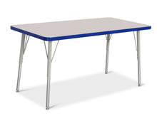 Load image into Gallery viewer, Berries® Rectangle Activity Table - 24" X 48", A-height - Gray/Blue/Gray - MMEE Distributors