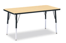 Load image into Gallery viewer, Berries® Rectangle Activity Table - 24" X 48", A-height - Maple/Black/Black - MMEE Distributors