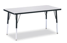 Load image into Gallery viewer, Berries® Rectangle Activity Table - 24" X 48", A-height - Gray/Black/Black - MMEE Distributors