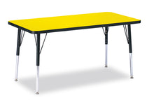 Load image into Gallery viewer, Berries® Rectangle Activity Table - 24" X 48", A-height - Yellow/Black/Black - MMEE Distributors