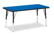 Load image into Gallery viewer, Berries® Rectangle Activity Table - 24" X 48", E-height - Blue/Black/Black - MMEE Distributors