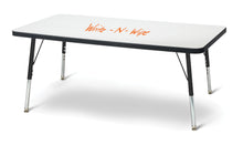 Load image into Gallery viewer, Berries® Rectangle Dry Erase Table - 24" x 48", E-height - Write-n-Wipe/Black/Black - MMEE Distributors