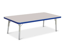 Load image into Gallery viewer, Berries® Rectangle Activity Table - 24" X 48", T-height - Gray/Blue/Gray - MMEE Distributors