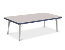 Load image into Gallery viewer, Berries® Rectangle Activity Table - 24" X 48", T-height - Gray/Navy/Gray - MMEE Distributors