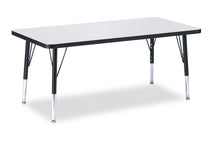 Load image into Gallery viewer, Berries® Rectangle Activity Table - 24" X 48", T-height - Gray/Black/Black - MMEE Distributors