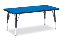 Load image into Gallery viewer, Berries® Rectangle Activity Table - 24" X 48", T-height - Blue/Black/Black - MMEE Distributors