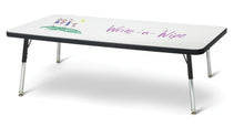 Load image into Gallery viewer, Berries® Rectangle Dry Erase Table - 24" x 48", T-height - Write-n-Wipe/Black/Black - MMEE Distributors