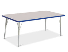 Load image into Gallery viewer, Berries® Rectangle Activity Table - 30" X 60", A-height - Gray/Blue/Gray - MMEE Distributors
