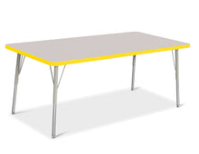 Load image into Gallery viewer, Berries® Rectangle Activity Table - 30" X 60", A-height - Gray/Yellow/Gray - MMEE Distributors