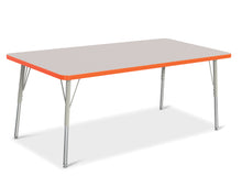 Load image into Gallery viewer, Berries® Rectangle Activity Table - 30" X 60", A-height - Gray/Orange/Gray - MMEE Distributors