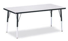 Load image into Gallery viewer, Berries® Rectangle Activity Table - 30" X 60", A-height - Gray/Black/Black - MMEE Distributors