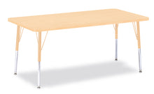 Load image into Gallery viewer, Berries® Rectangle Activity Table - 30" X 60", A-height - Maple/Maple/Camel - MMEE Distributors