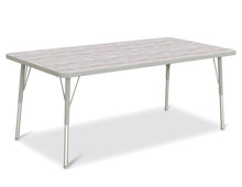Load image into Gallery viewer, Berries® Rectangle Activity Table - 30" X 60", A-height - Driftwood Gray/Gray/Gray - MMEE Distributors