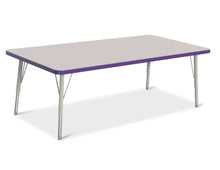 Load image into Gallery viewer, Berries® Rectangle Activity Table - 30" X 60", E-height - Gray/Purple/Gray - MMEE Distributors
