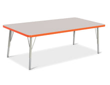 Load image into Gallery viewer, Berries® Rectangle Activity Table - 30" X 60", E-height - Gray/Orange/Gray - MMEE Distributors