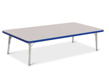 Load image into Gallery viewer, Berries® Rectangle Activity Table - 30" X 60", T-height - Gray/Blue/Gray - MMEE Distributors