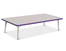 Load image into Gallery viewer, Berries® Rectangle Activity Table - 30" X 60", T-height - Gray/Purple/Gray - MMEE Distributors