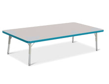 Load image into Gallery viewer, Berries® Rectangle Activity Table - 30" X 60", T-height - Gray/Teal/Gray - MMEE Distributors