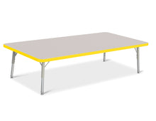 Load image into Gallery viewer, Berries® Rectangle Activity Table - 30" X 60", T-height - Gray/Yellow/Gray - MMEE Distributors