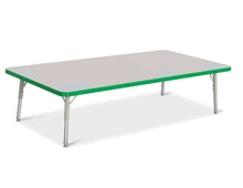 Load image into Gallery viewer, Berries® Rectangle Activity Table - 30" X 60", T-height - Gray/Green/Gray - MMEE Distributors