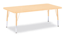 Load image into Gallery viewer, Berries® Rectangle Activity Table - 30" X 60", T-height - Maple/Maple/Camel - MMEE Distributors