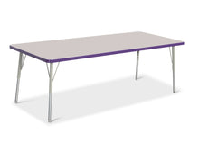 Load image into Gallery viewer, Berries® Rectangle Activity Table - 30" X 72", A-height - Gray/Purple/Gray - MMEE Distributors