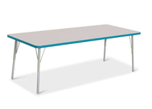 Load image into Gallery viewer, Berries® Rectangle Activity Table - 30" X 72", A-height - Gray/Teal/Gray - MMEE Distributors