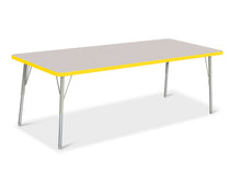 Load image into Gallery viewer, Berries® Rectangle Activity Table - 30" X 72", A-height - Gray/Yellow/Gray - MMEE Distributors