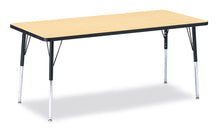 Load image into Gallery viewer, Berries® Rectangle Activity Table - 30" X 72", A-height - Maple/Black/Black - MMEE Distributors