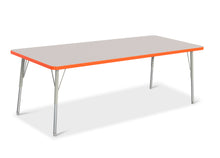 Load image into Gallery viewer, Berries® Rectangle Activity Table - 30" X 72", A-height - Gray/Orange/Gray - MMEE Distributors