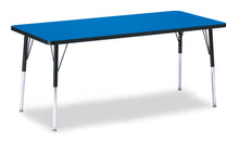 Load image into Gallery viewer, Berries® Rectangle Activity Table - 30" X 72", A-height - Blue/Black/Black - MMEE Distributors