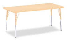 Load image into Gallery viewer, Berries® Rectangle Activity Table - 30" X 72", A-height - Maple/Maple/Camel - MMEE Distributors