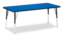 Load image into Gallery viewer, Berries® Rectangle Activity Table - 30" X 72", E-height - Blue/Black/Black - MMEE Distributors