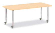 Load image into Gallery viewer, Berries® Rectangle Activity Table - 30" X 72", Mobile - Maple/Maple/Gray - MMEE Distributors