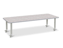 Load image into Gallery viewer, Berries® Rectangle Activity Table - 30" X 72", Mobile - Driftwood Gray/Gray/Gray - MMEE Distributors
