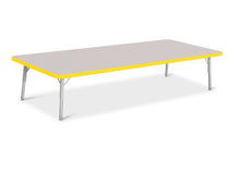 Load image into Gallery viewer, Berries® Rectangle Activity Table - 30" X 72", T-height - Gray/Yellow/Gray - MMEE Distributors