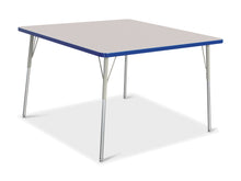 Load image into Gallery viewer, Berries® Square Activity Table - 48" X 48", A-height - Gray/Blue/Gray - MMEE Distributors