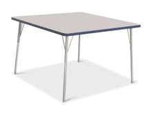 Load image into Gallery viewer, Berries® Square Activity Table - 48" X 48", A-height - Gray/Navy/Gray - MMEE Distributors